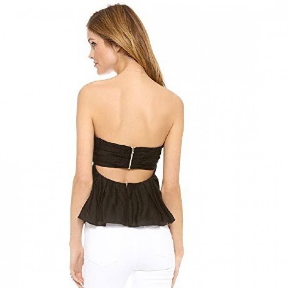 L’AGENCE strapless babydoll top size 2